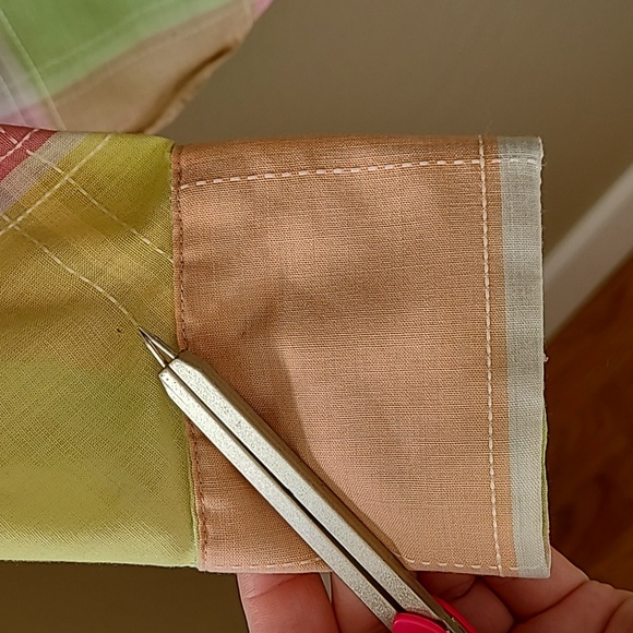 Wrangler Vintage Rare 1970's Hippie Rainbow Pastel Plaid Button Up Shirt XS/Smal - Picture 10 of 16